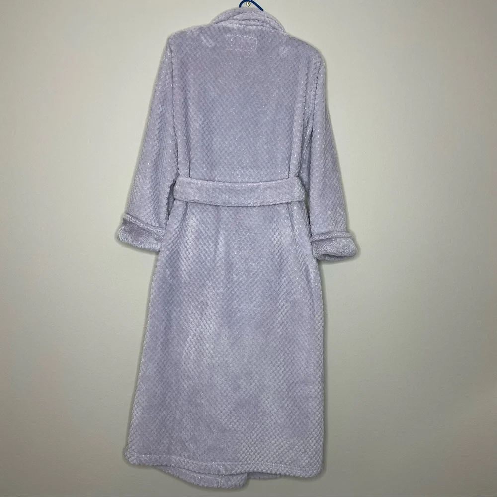 Carol Hochman Women's Plush Lavender Wrap Robe - Picture 2 of 6